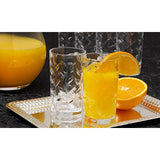 Crystal Highball Glasses [Set of 6] Drinking Glasses for Water, Juice, Beer,