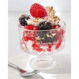 Crystal Dessert Bowls 16-Pc Trifle Tasting Set, Dessert, Ice Cream, Fruit Bowls