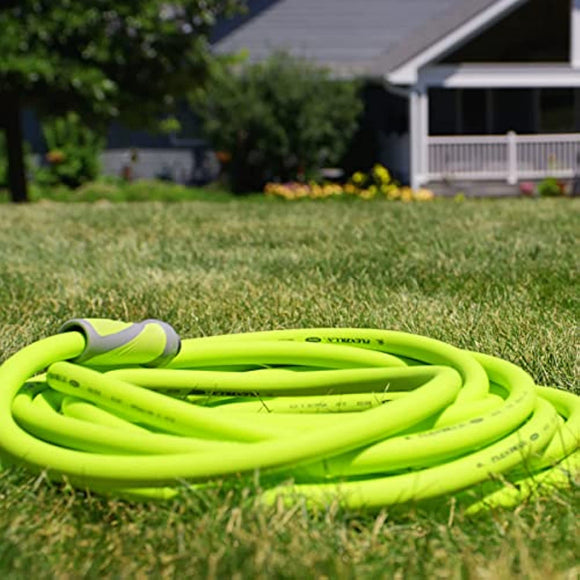 Flexzilla Garden Hose with SwivelGrip, 5/8 in. x 50 ft., Heavy Duty, Lightweight, Drinking Water Safe - HFZG550YWS (Packaging May Vary)