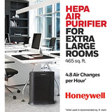 Honeywell HPA300 HEPA Air Purifier, Airborne Allergen Reducer for Large Rooms (465 sq ft), Black - Wildlfire/Smoke, Pollen, Pet Dander, and Dust Air Purifier
