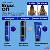 MATRIX Total Results Brass Off Color Depositing Blue Shampoo | Refreshes Hair &