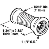 Prime-Line Products U 9896 Prime Line Door Viewer, 130 Deg, 15/16 in Dia, Die Cast/Glass Lens, 130º, Brass