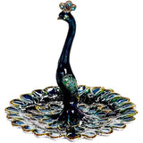 Peacock Enameled Pewter Ring/Jewelry Holder