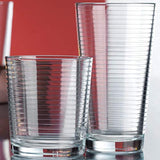 Drinking Glasses Set of 12, Durable Glassware Set Includes 6-17oz Highball Glasses 6-13oz DOF Glasses | Heavy Base Tall Glass Cups for Water, Juice, Beer, Wine, and Cocktails