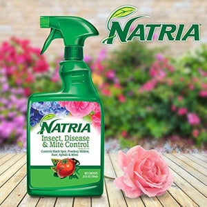 Natria 707100 Insect, Disease, & Mite Control for Indoor and Outdoor Plants, 24-Ounce, Ready-to-Use