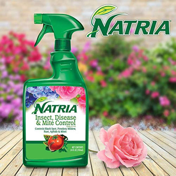 Natria 707100 Insect, Disease, & Mite Control for Indoor and Outdoor Plants, 24-Ounce, Ready-to-Use
