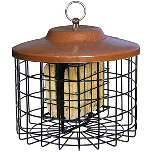 More Birds Squirrel-X Double Suet Feeder, Outdoor Wild Bird Feeder, Cage Bird Feeder, 2 Suet Cake Capacity