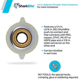 SharkBite 1/4 Inch x 7/8 Inch Ballcock Toilet Reducing Connector, Push To Connect, PEX Pipe, Copper, CPVC, PE-RT, HDPE, U3531LFA