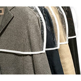 Clear Vinyl Shoulder Covers Closet Suit Protects Storage Home Decor Set of 12, 12"H x 22"W x 2"D