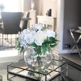 Elegant Mirrored Square Silver Tray, Mirrored Vanity Tray Ideal for Whiskey Decanter, Candle Sticks, Vanity Set, and Serving. 12 Inch Square.