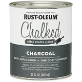 1 qt Rust-Oleum Brands 285144 Charcoal Chalked Ultra Matte Paint