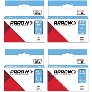 Arrow Fastener 224 Genuine P22 1/4-Inch Staples, 5,050-Pack Pack of 4