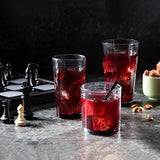 Coastal Color Everyday Drinking Glasses Set of 12 Drinkware Kitchen Glasses for Cocktail, Ice Coffee, Beer, Iced Tea, Wine, Whiskey, Water, Tall Highball Glass Cups, Juice Glasses, Rock Drinking Glass