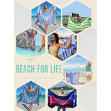 Beach Travel Towel Oversized Camping - XL 78 x 35 Inch Lightweight, Quick Dry, Sand Free, Extra Large Towels & Blanket - Perfect for Swimmers, Camping, Gym,Yoga