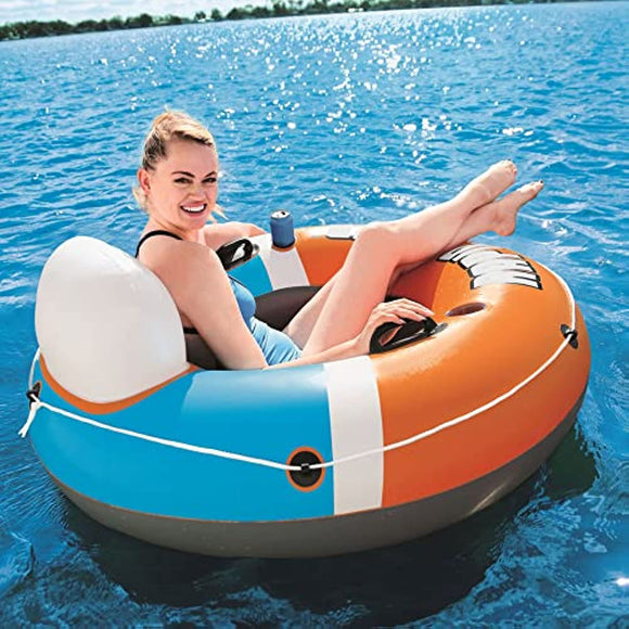 Bestway CoolerZ Single Person Rapid Rider Inflatable River Lake Pool Tube Float
