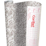 Con-Tact Brand Creative Covering Self-Adhesive Shelf and Drawer Liner, 18" x9', Batik Taupe (09F-C9A243-12)