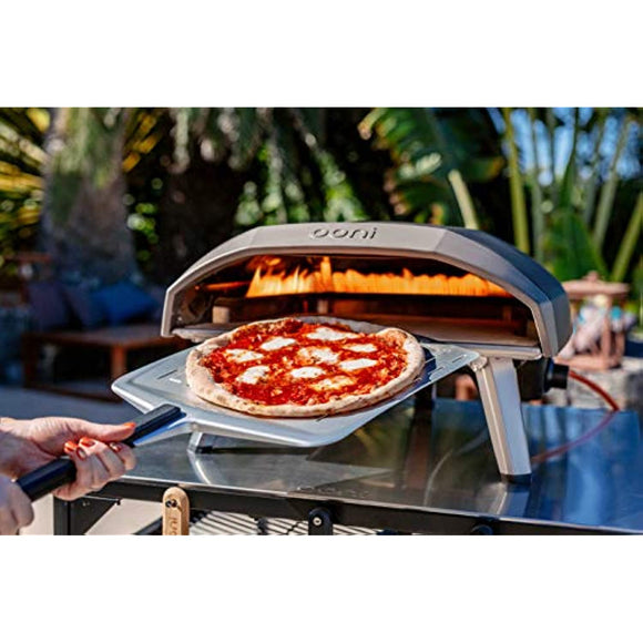 Ooni 14” Perforated Pizza Peel – Long Handle Perforated Aluminium Pizza Paddle – Lightweight Pizza Turning Peel – Ooni Outdoor Pizza Oven Accessories