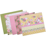 PICKME's D.I.Y Vintage Scrapbook Kits for Adults & Kids, Hardcover Coil-Bound Scrapbook Album Including Stationery Set with Gold Embossed Stickers, Ribbons & Journaling Supplies. (7.5" x 8", 100Pc)