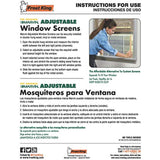 Frost King WB Marvin AWS1837 Adjustable Window Screen, 18in High x Fits 21-37in Wide