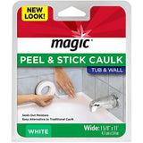 Magic Tub and Wall Peel and Caulk Strip - Create a Tight Seal Between the Bathtub and Wall to Keep Moisture Out - 1-5/8 Inch by 11 Feet - White