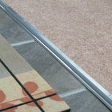 M-D Building Products 8243 M-D 0 Low Mini Heavy Duty Threshold with Replaceable Vinyl Insert, 36 in L X 1-3/8 in W, x 1-3/8" W x 7/16" H, Aluminum
