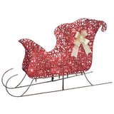 At Home Christmas Decoration Yard Display Lighted Red Sleigh, 42" Seasonal
