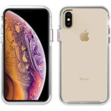 Pelican Ambassador iPhone Xs Case (Also fits iPhone X) - Clear/White with Rose Gold Button
