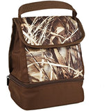 Fit & Fresh Boys' Austin Insulated Lunch Bag with Dual Compartments, Zipper closure (Realtree MAX-4 Camo)