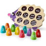 Play Brainy™ Fun, Kid-Friendly and Math Educational- Easy Number Game-Toddler Puzzle- 3D Baby Animal Hedgehog Puzzle- STEM Montessori Learning Toy- Ideal for Baby, Toddler, and Kids.