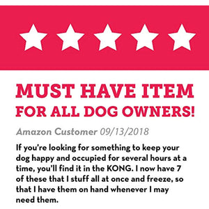 KONG - Classic Dog Toy, Durable Natural Rubber- Fun to Chew, Chase and Fetch - for Medium Dogs