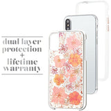 Case-Mate iPhone X Case - KARAT PETALS - Made with Real Flowers - Slim Protective Design - Apple iPhone 10 - Pink Petals