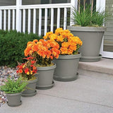 Bloem Terra Pot Planter (TR1283), Pebble Stone, 12"