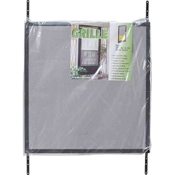 Prime-Line Bronze Aluminum Screen Door Grille 1 pc.