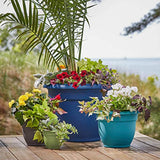 Bloem AP1026 Ariana Self Watering Planter 10", Bermuda Teal Green