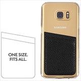 Case-Mate CM035446 - Stick On Credit Card Wallet - POCKETS - Ultra-slim Card Holder - Universal fit - Apple � iPhone � Samsung � Galaxy - and more � Black