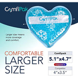 Reusable Gel Ice Packs, 6 Heart Shaped Hot and Cold Gel Bead Compression Therapy