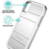 iPhone X Case | Pelican Protector iPhone X Case (Metallic Silver)