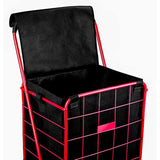 Shopping Cart Liner - 18" X 15" X 24" - Square Bottom Fits Snugly Into a Standard Shopping Cart. Cover and Adjustable Straps for Easy and Secure Attachment. Made from Waterproof Material, Black