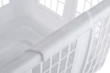 Rubbermaid Laundry Basket, 1.6-Bushel, White, Laundry, Storage, Bathroom, Bedroom, Home Closet Clothes Basket