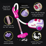 Play Brainy Magical Play Set for Kids with Toy Vacuum Cleaner, Mop, Broom, Sponge, Dustpan, and Pretend Cleaning Toys, Interactive Early Learning Fun with Real Suction