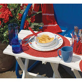 Adams Quik Fold Side Table Wht