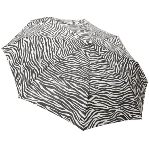 totes Signature Basic Automatic Compact Umbrella, Zebra, One Size