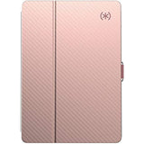 Speck Balance Folio Clear Case and Stand, Compatible with 9.7-inch iPad (2017/2018) iPad Air 2/iPad Air, Rose Gold Metallic/Clear