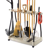 Suncast Tool Cart with Wheels - Durable Rolling Tool Cart - Move & Store Tools, Power Trimmers, Rakes, Shovels - Store Easily In Garage, Shed - Holdsup To 30 Tools