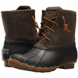 Sperry Womens Saltwater Boots, Brown/Olive, 6
