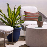 Fiskars 10 Inch Ariana Planter with Self-Watering Grid, Chocolate