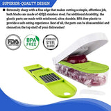 Onion Chopper Pro Vegetable Chopper Slicer Dicer Cutter - Strongest NO MORE TEARS 80% Heavier Duty Cheese & Veggie Chopper - Food Chopper Kitchen Cutter Dicer with 2 Blades