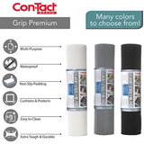 Con-Tact Grip Premium Solid Thick Non-Adhesive Shelf and Drawer Liner, 18" x 4', Black