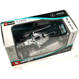 Bburago Mercedes AMG Petronas F1 W07 Hybrid Lewis Hamilton #44 Diecast Car 1:43