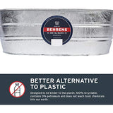 Behrens Hot Dipped Galvanized Steel Oval PlanterTub 16-Gallon